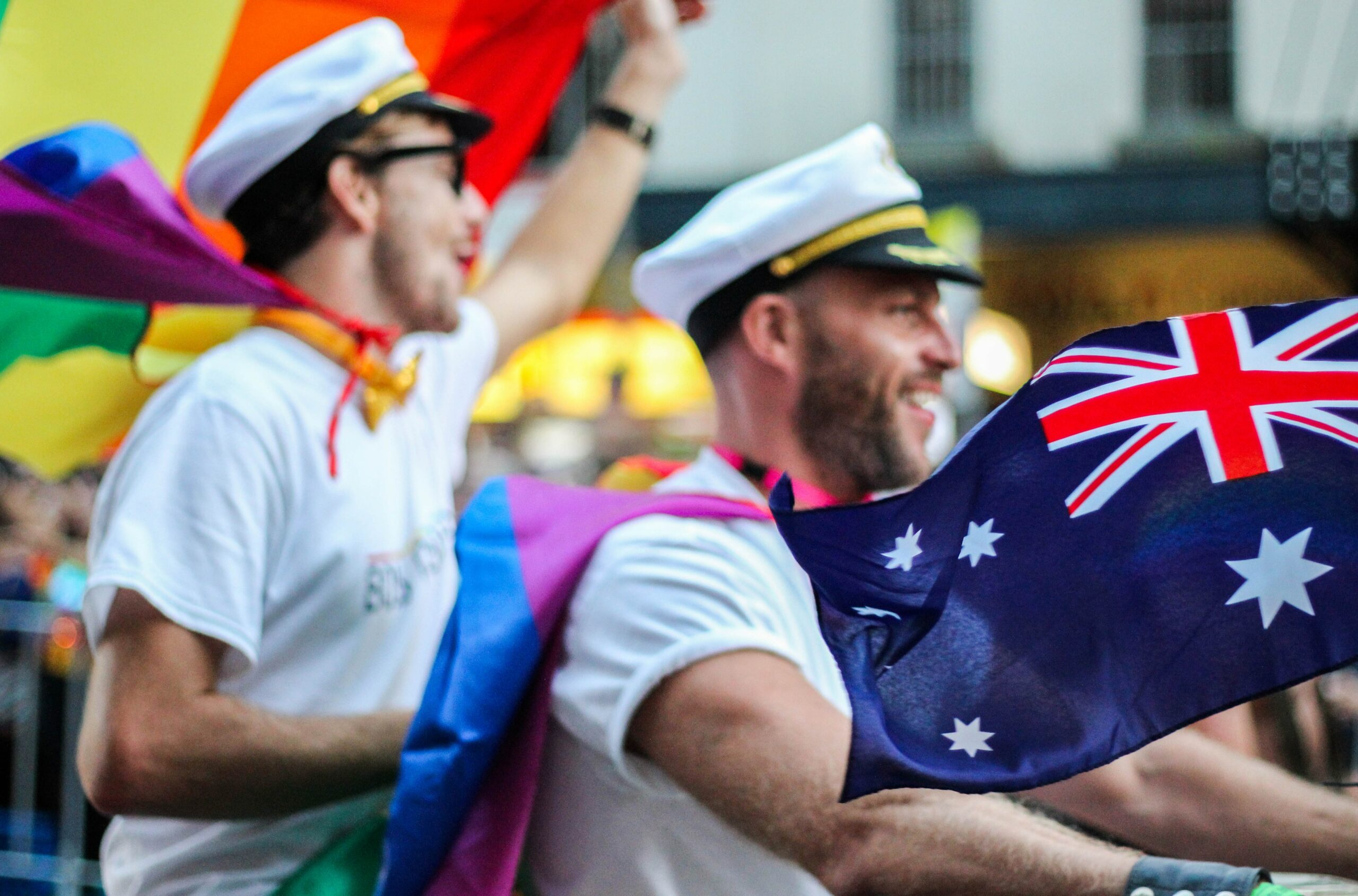 Gay Couple Sydney Mardi Gras